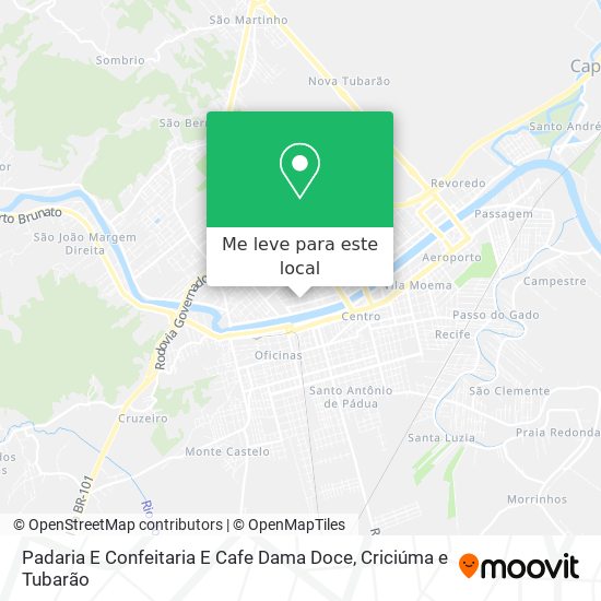 Padaria E Confeitaria E Cafe Dama Doce mapa