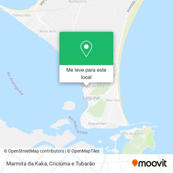 Marmita da Kaká mapa