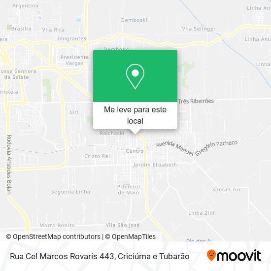 Rua Cel Marcos Rovaris 443 mapa