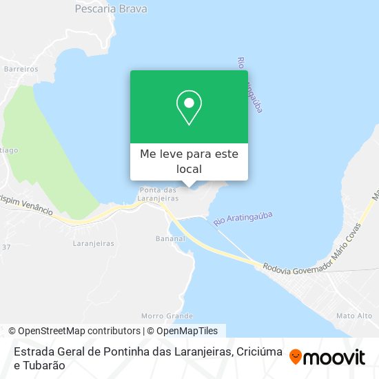 Estrada Geral de Pontinha das Laranjeiras mapa