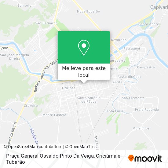 Praça General Osvaldo Pinto Da Veiga mapa