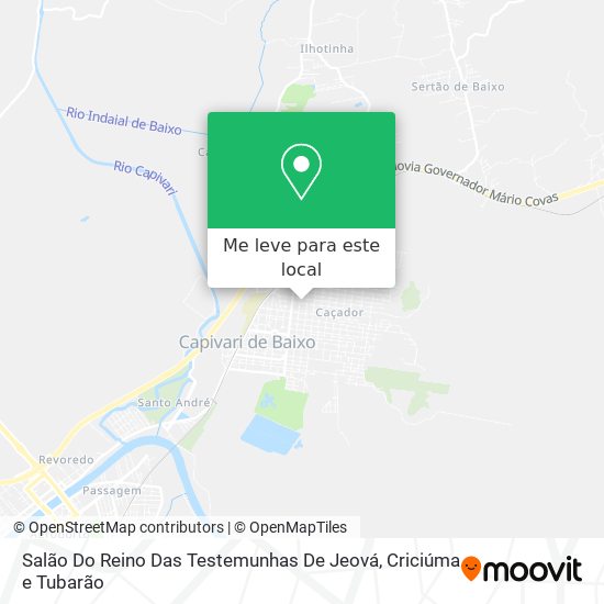 Salão Do Reino Das Testemunhas De Jeová mapa