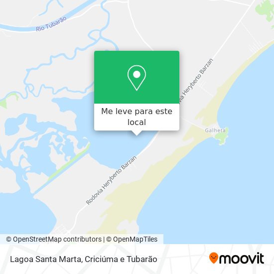 Lagoa Santa Marta mapa