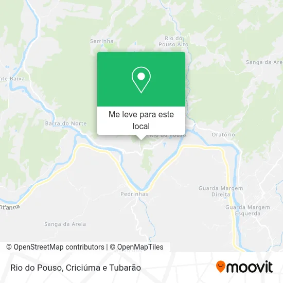 Rio do Pouso mapa