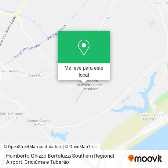Humberto Ghizzo Bortoluzzi Southern Regional Airport mapa