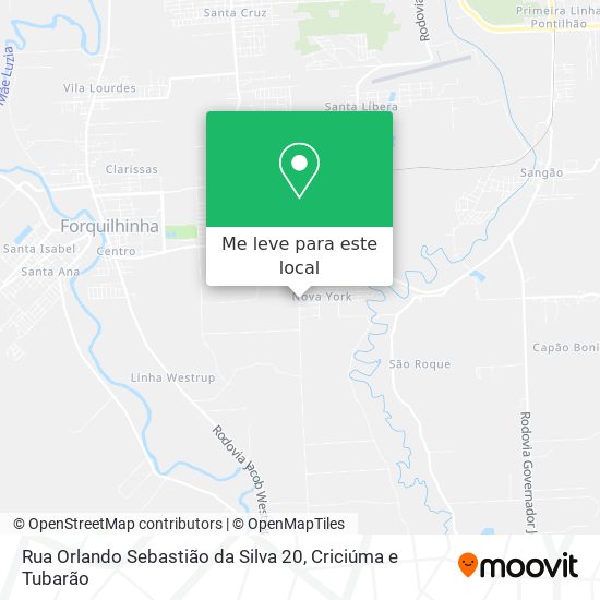 Rua Orlando Sebastião da Silva 20 mapa