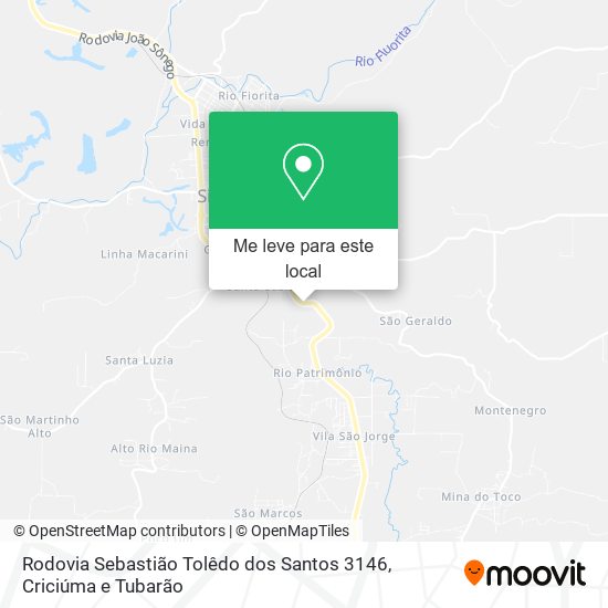 Rodovia Sebastião Tolêdo dos Santos 3146 mapa