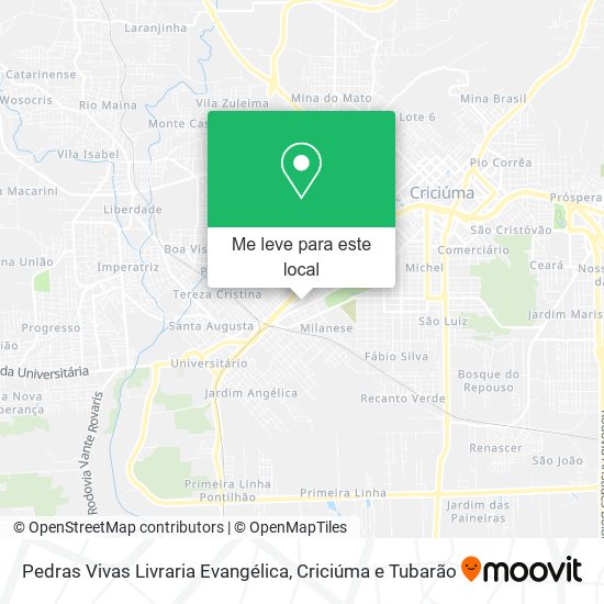 Pedras Vivas Livraria Evangélica mapa