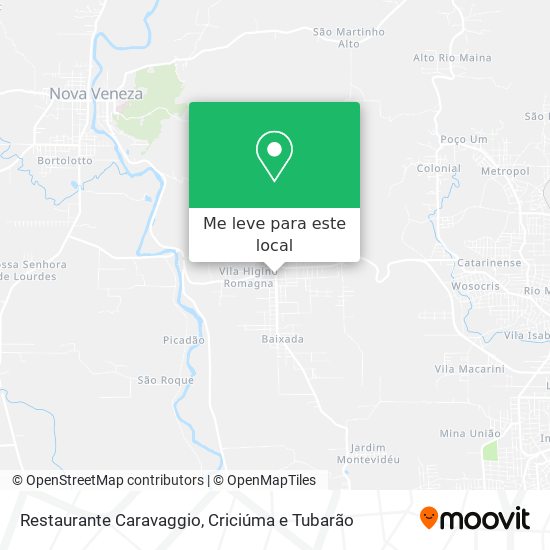 Restaurante Caravaggio mapa