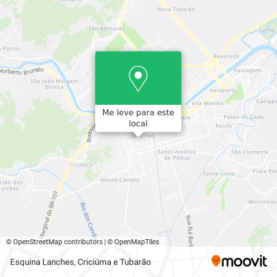 Esquina Lanches mapa