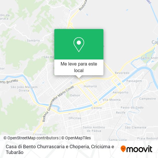 Casa di Bento Churrascaria e Choperia mapa