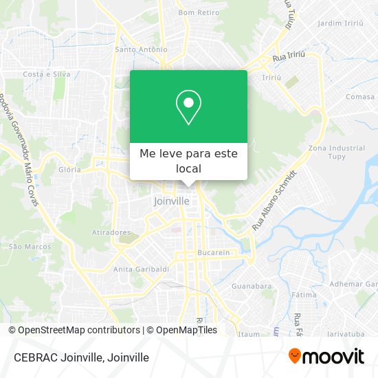 CEBRAC Joinville mapa