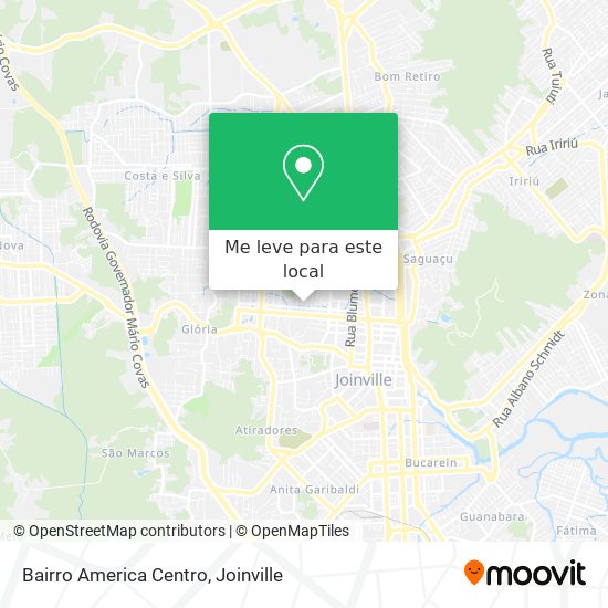 Bairro America Centro mapa