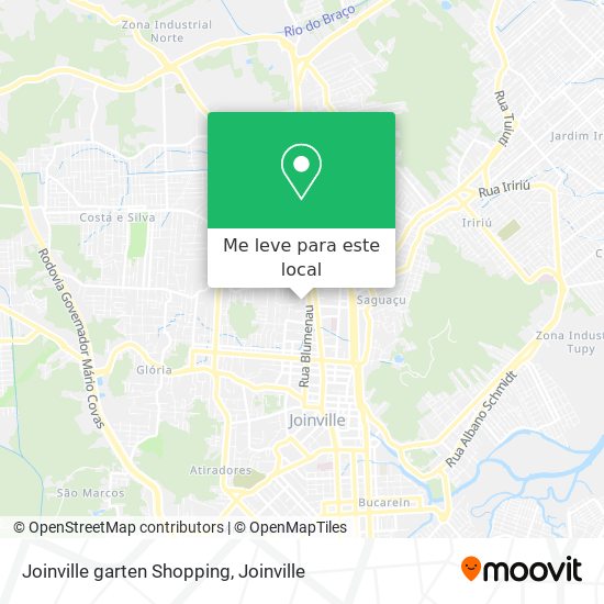 Joinville garten Shopping mapa
