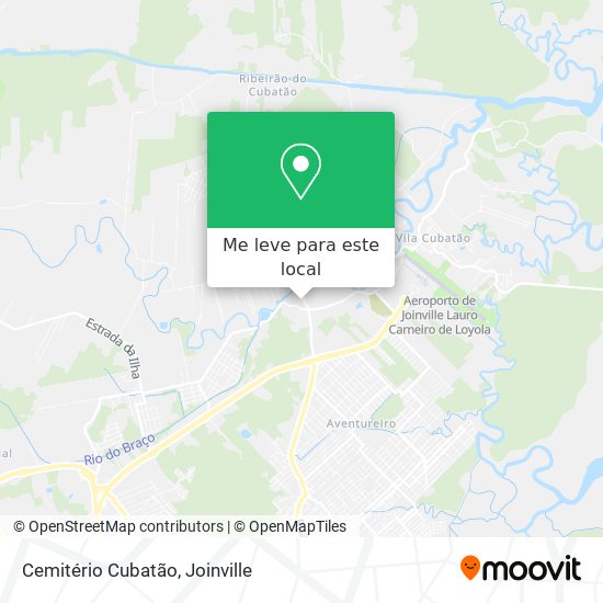 Cemitério Cubatão mapa