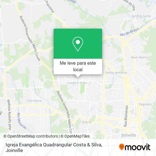 Igreja Evangélica Quadrangular Costa & Silva mapa