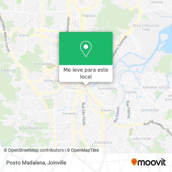 Posto Madalena mapa