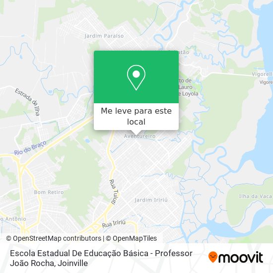 Escola Estadual De Educação Básica - Professor João Rocha mapa
