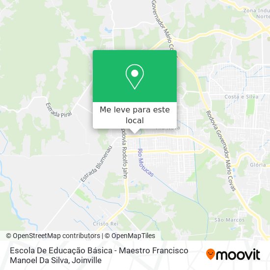 Escola De Educação Básica - Maestro Francisco Manoel Da Silva mapa