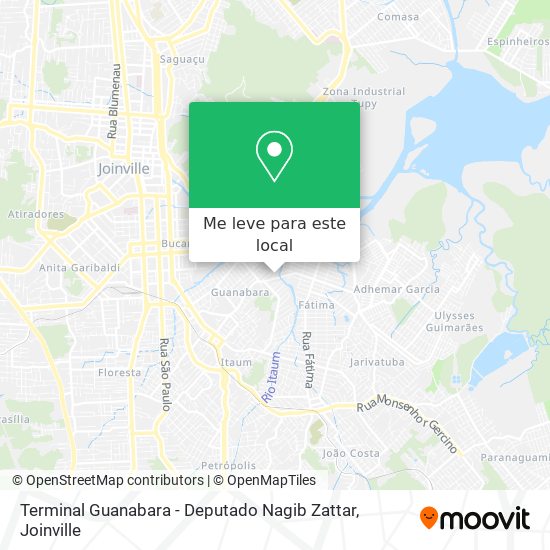 Terminal Guanabara - Deputado Nagib Zattar mapa