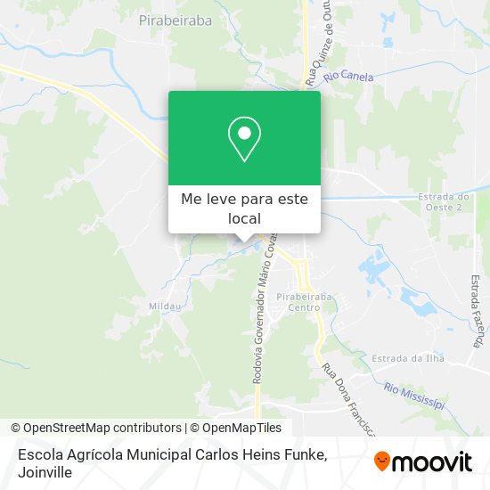 Escola Agrícola Municipal Carlos Heins Funke mapa