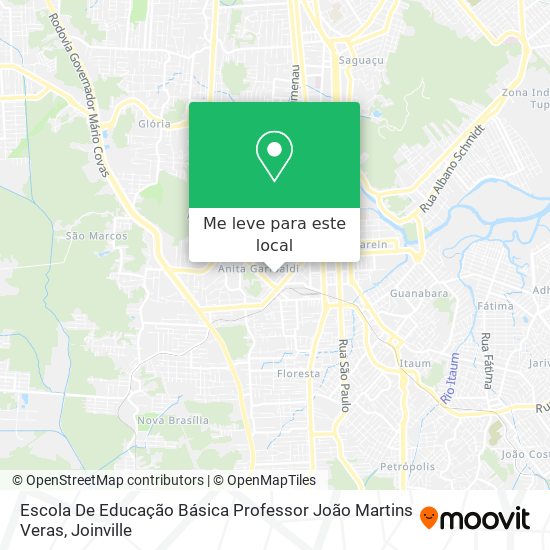 Escola De Educação Básica Professor João Martins Veras mapa