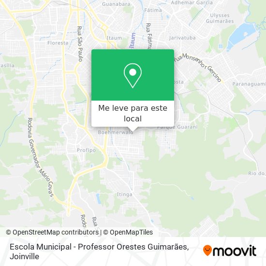 Escola Municipal - Professor Orestes Guimarães mapa