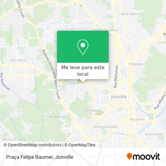 Praça Felipe Baumer mapa
