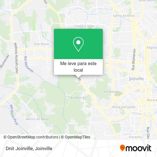 Dnit Joinville mapa