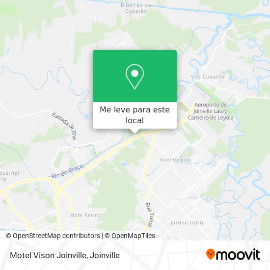 Motel Vison Joinville mapa
