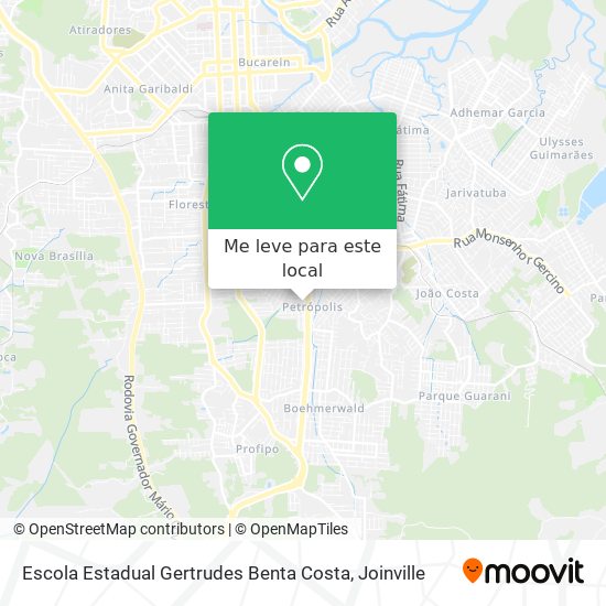 Escola Estadual Gertrudes Benta Costa mapa