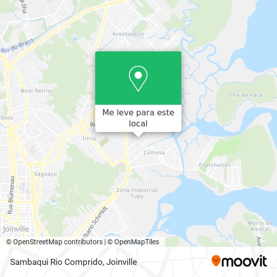 Sambaqui Rio Comprido mapa