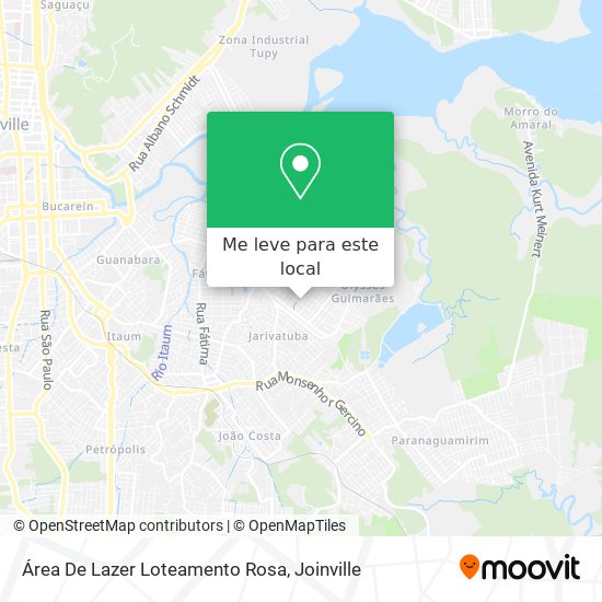Área De Lazer Loteamento Rosa mapa