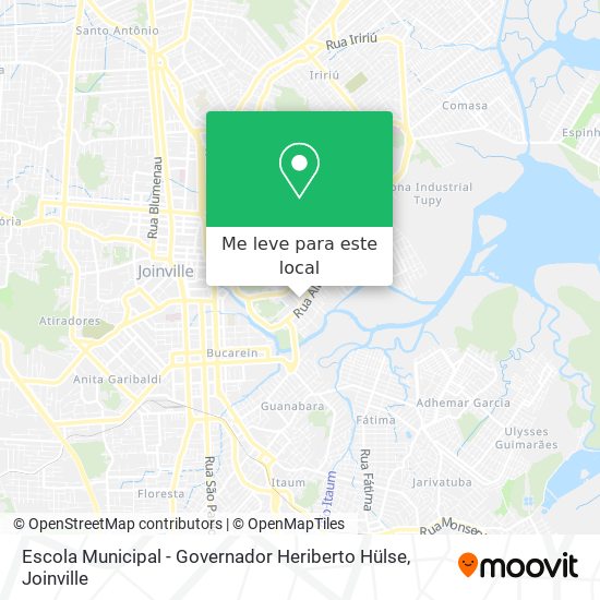 Escola Municipal - Governador Heriberto Hülse mapa