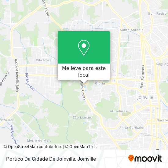 Pórtico Da Cidade De Joinville mapa