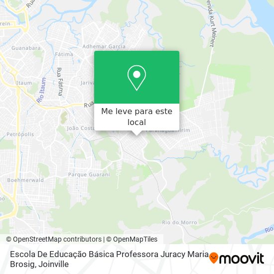 Escola De Educação Básica Professora Juracy Maria Brosig mapa