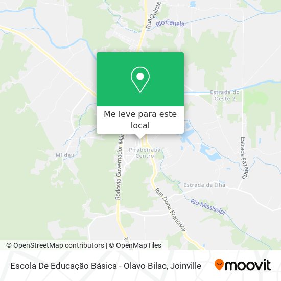 Escola De Educação Básica - Olavo Bilac mapa