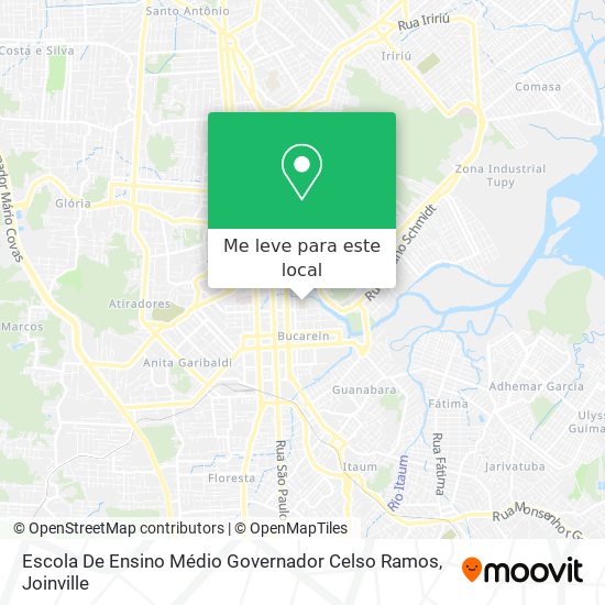 Escola De Ensino Médio Governador Celso Ramos mapa