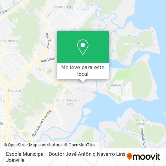 Escola Municipal - Doutor José Antônio Navarro Lins mapa