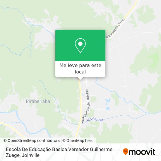Escola De Educação Básica Vereador Guilherme Zuege mapa