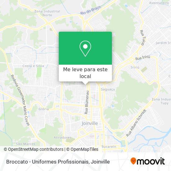Broccato - Uniformes Profissionais mapa