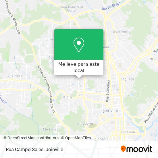 Rua Campo Sales mapa
