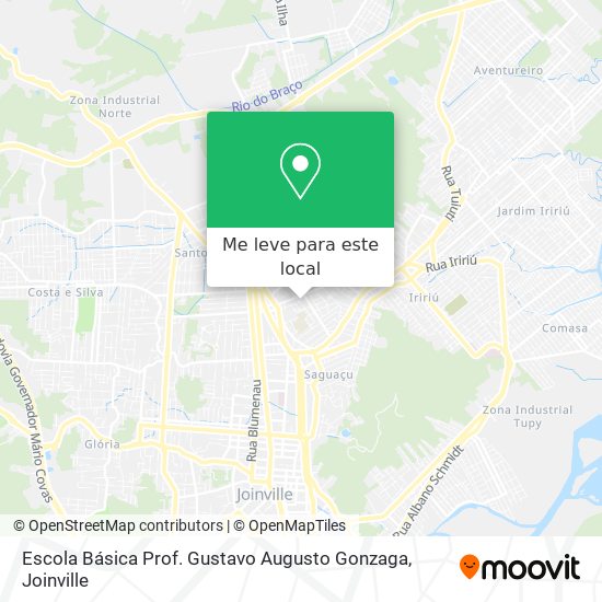 Escola Básica Prof. Gustavo Augusto Gonzaga mapa