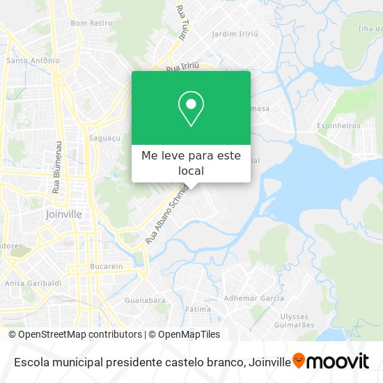 Escola municipal presidente castelo branco mapa