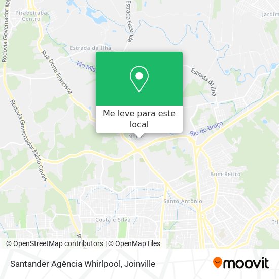 Santander Agência Whirlpool mapa