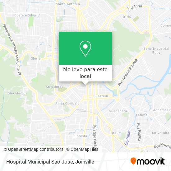Hospital Municipal Sao Jose mapa