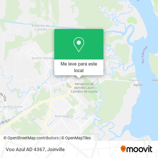 Voo Azul AD 4367 mapa