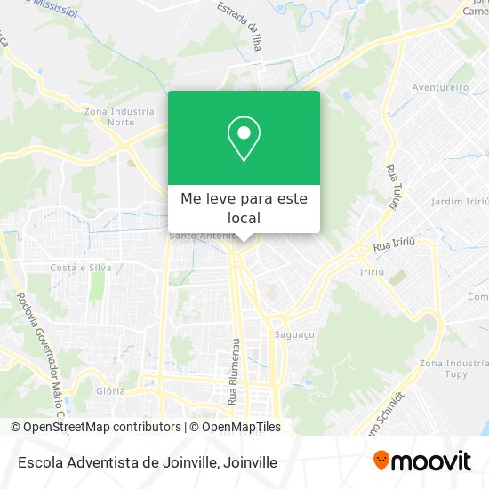 Escola Adventista de Joinville mapa