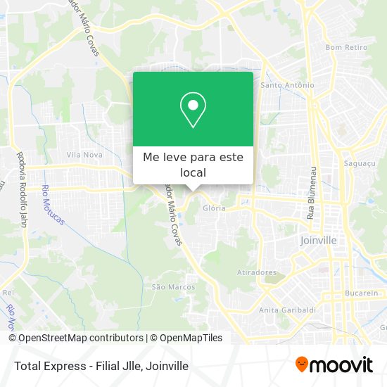 Total Express - Filial Jlle mapa