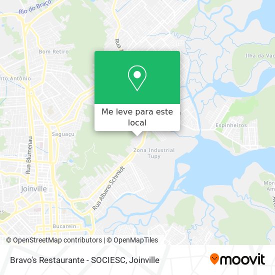 Bravo's Restaurante - SOCIESC mapa
